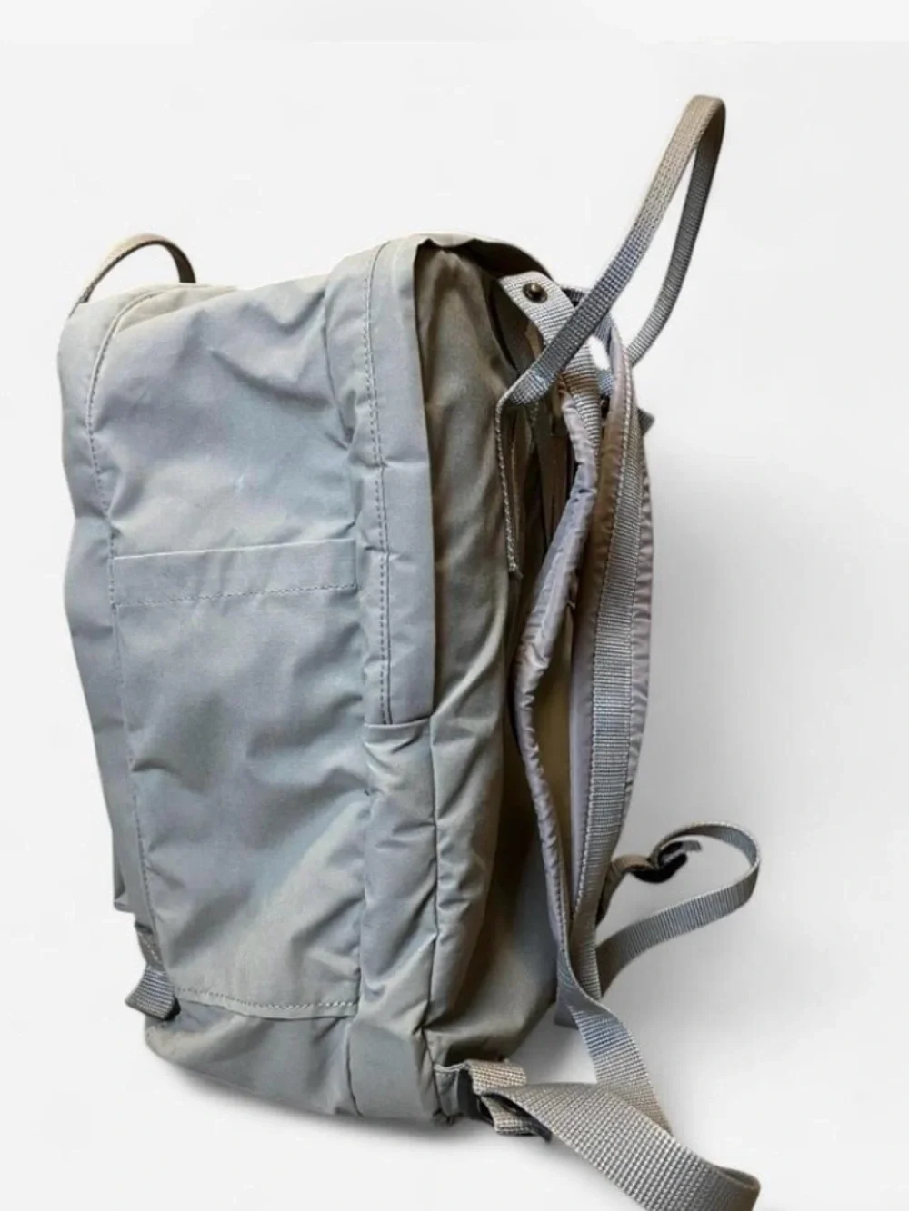 Fjallraven Kånken Laptop Backpack - Grey with Red Logo
